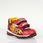 GEOX B1684B ΑΘΛΗΤΙΚΑ MCQUEEN ΜΕ ΦΩΤΑΚΙΑ ΚΟΚΚΙΝΑ