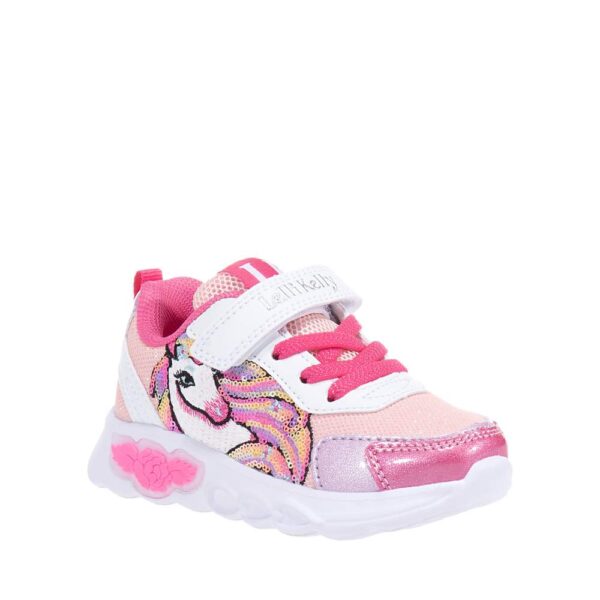 LELLI KELLY MAGGIE ΠΑΙΔΙΚΑ SNEAKERS ΜΕ ΦΩΤΑΚΙΑ ΡΟΖ