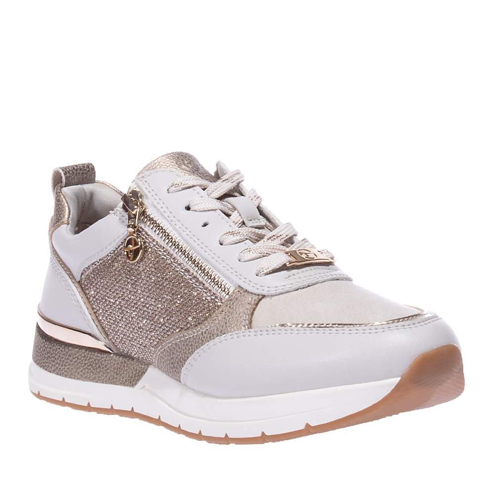 TAMARIS 23732-28 ΜΠΕΖ-ΧΡΥΣΟ SNEAKERS