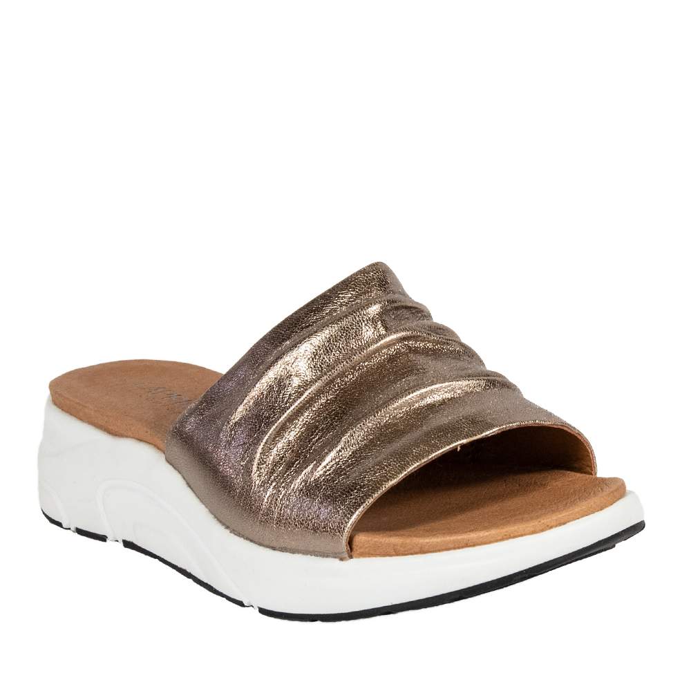 CAPRICE 27203-26 ΧΡΥΣΑ MULES ΜΕ ΠΛΑΤΦΟΡΜΑ