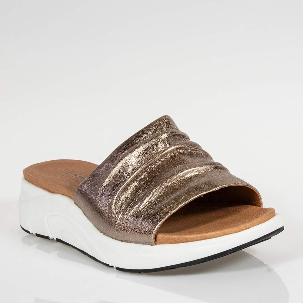 CAPRICE 27203-26 ΧΡΥΣΑ MULES ΜΕ ΠΛΑΤΦΟΡΜΑ