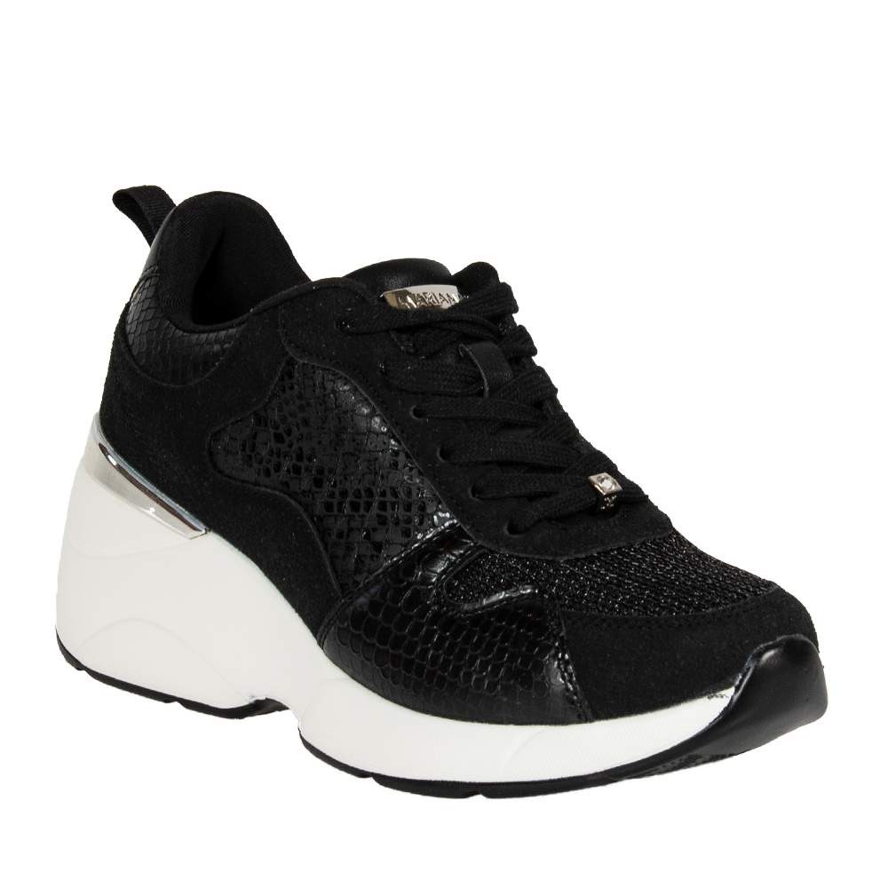 MARIA MARE 68034 ΜΑΥΡΑ SNEAKERS ΜΕ ΠΛΑΤΦΟΡΜΑ