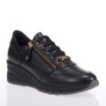 RAGAZZA ΓΥΝΑΙΚΕΙΑ ΔΕΡΜΑΤΙΝΑ SNEAKERS ΜΑΥΡΑ