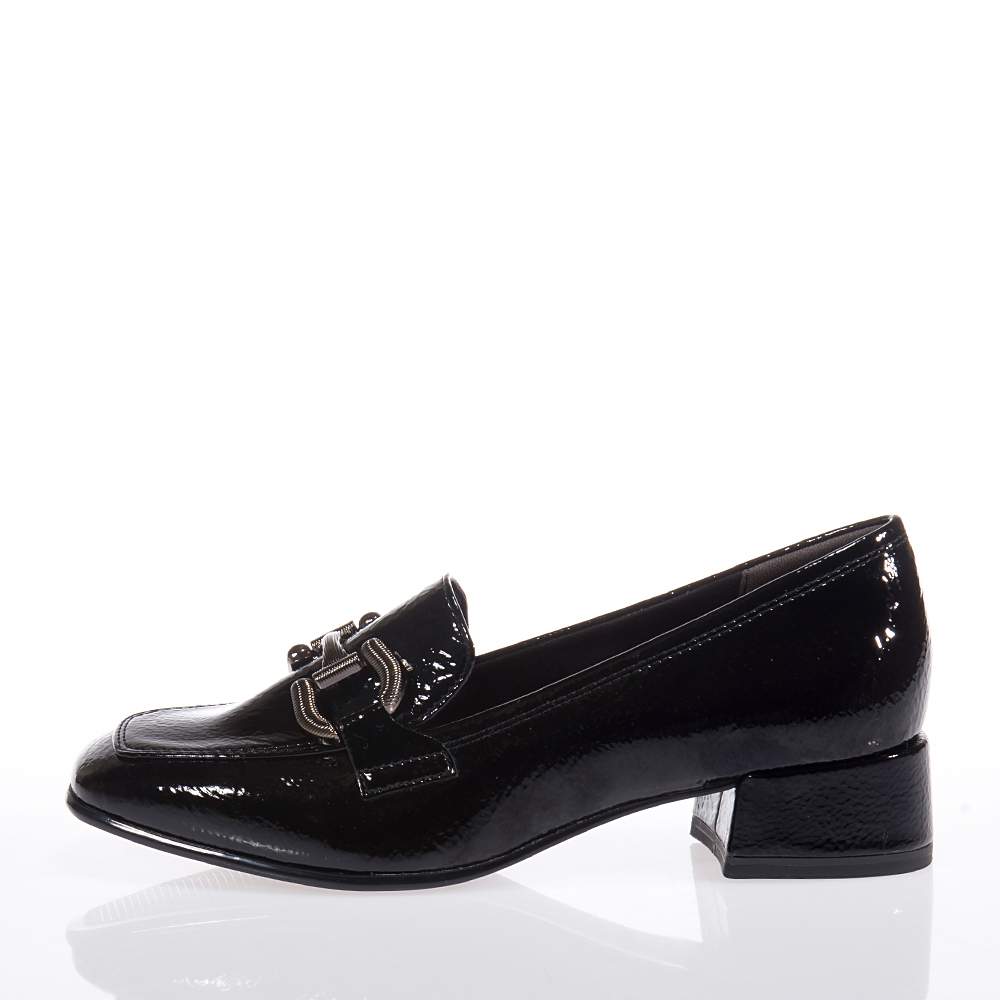 TAMARIS ΓΥΝΑΙΚΕΙΑ LOAFERS ΜΕ ΤΑΚΟΥΝΙ ΜΑΥΡΑ
