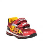 GEOX B1684B ΑΘΛΗΤΙΚΑ MCQUEEN ΜΕ ΦΩΤΑΚΙΑ ΚΟΚΚΙΝΑ