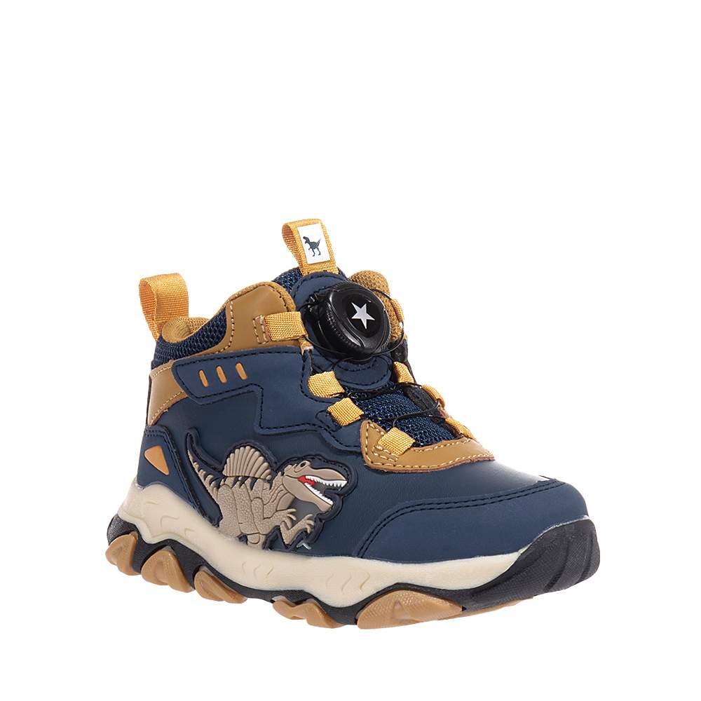 BULL BOYS ΠΑΙΔΙΚΑ HIGH SNEAKERS ΜΕ ΦΩΤΑΚΙΑ ΜΠΛΕ