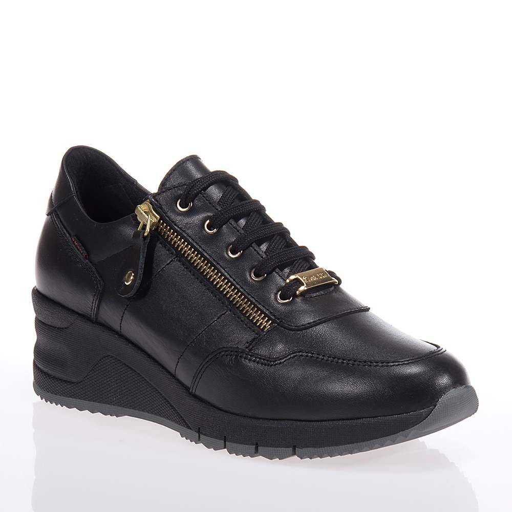 RAGAZZA ΓΥΝΑΙΚΕΙΑ ΔΕΡΜΑΤΙΝΑ SNEAKERS ΜΑΥΡΑ