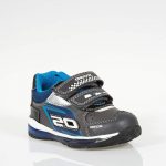 GEOX B1684B ΑΘΛΗΤΙΚΑ MCQUEEN ΜΕ ΦΩΤΑΚΙΑ ΓΚΡΙ