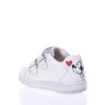 GEOX B251HA SNEAKERS ΜΕ ΑΥΤΟΚΟΛΛΗΤΑ ΛΕΥΚΑ