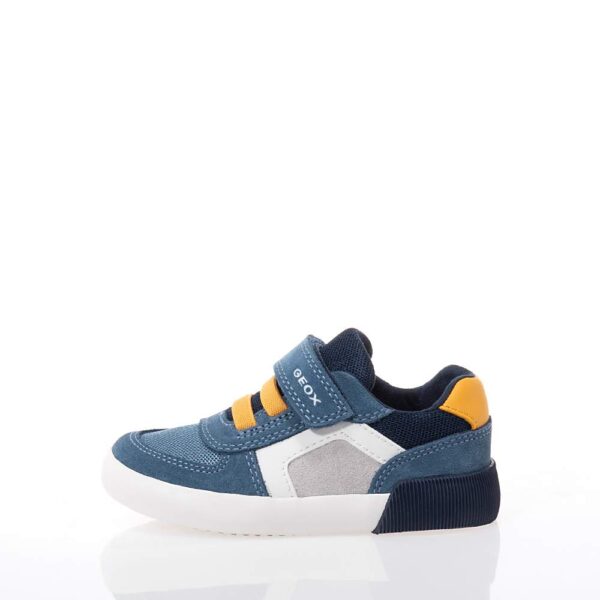 GEOX B GISLI ΠΑΙΔΙΚΑ SNEAKERS ΜΕ VELCRO ΜΠΛΕ
