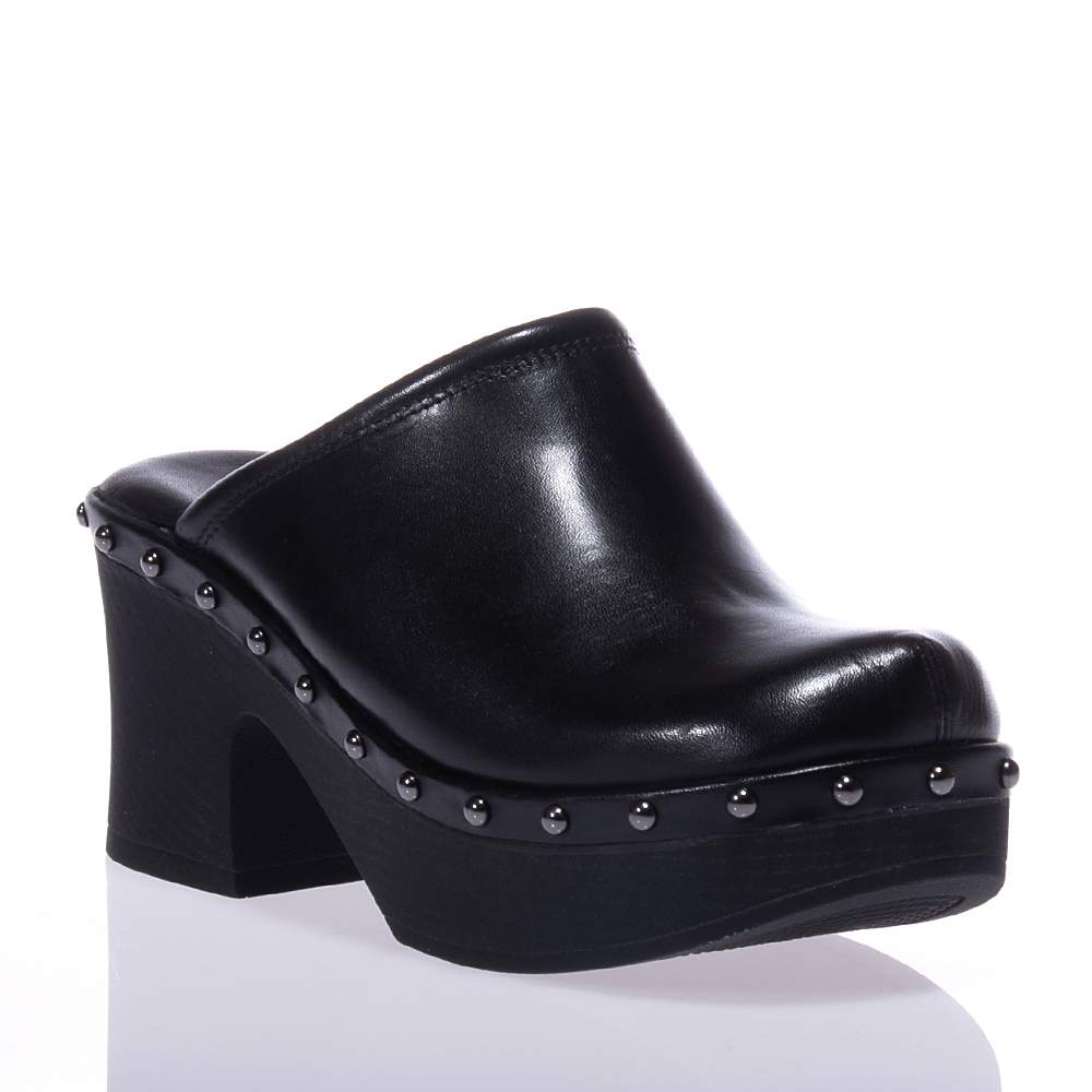 TAMARIS 27301-38 ΜΑΥΡΑ ΔΕΡΜΑΤΙΝΑ MULES
