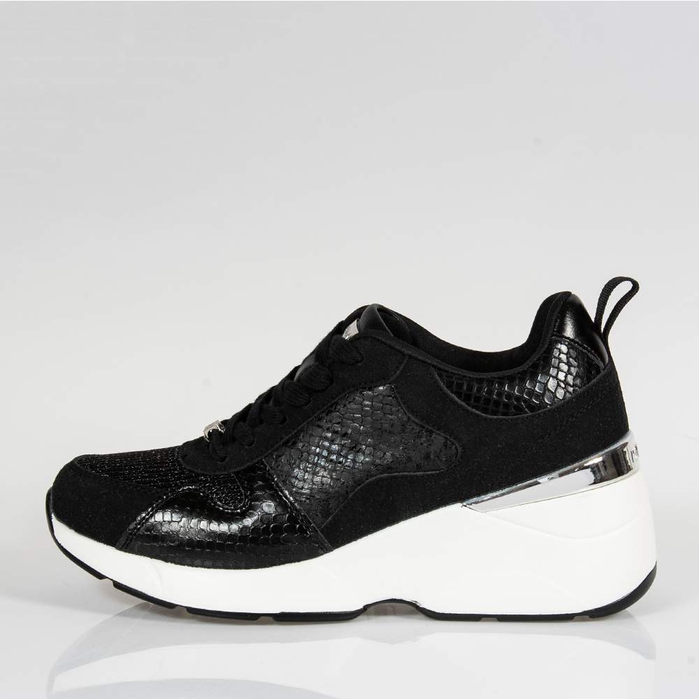 MARIA MARE 68034 ΜΑΥΡΑ SNEAKERS ΜΕ ΠΛΑΤΦΟΡΜΑ