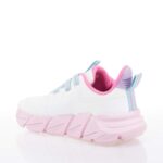 GEOX J FLEXPER ΠΑΙΔΙΚΑ SNEAKERS ΛΕΥΚΑ-ΡΟΖ