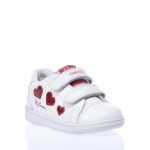 GEOX B251HA SNEAKERS ΜΕ ΑΥΤΟΚΟΛΛΗΤΑ ΛΕΥΚΑ