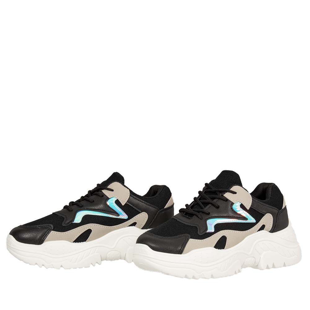 CHUNKY SNEAKERS ΜΑΥΡΑ MRD805