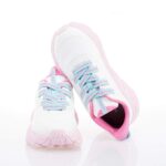 GEOX J FLEXPER ΠΑΙΔΙΚΑ SNEAKERS ΛΕΥΚΑ-ΡΟΖ