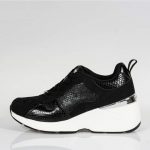MARIA MARE 68034 ΜΑΥΡΑ SNEAKERS ΜΕ ΠΛΑΤΦΟΡΜΑ