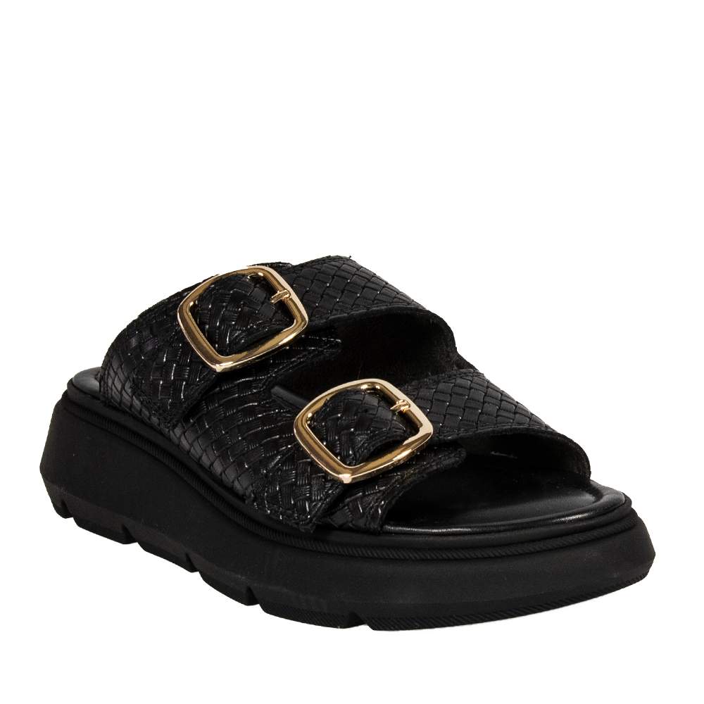 TAMARIS 27210-36 ΔΕΡΜΑΤΙΝΑ ΜΑΥΡΑ MULES