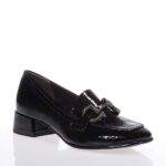 TAMARIS ΓΥΝΑΙΚΕΙΑ LOAFERS ΜΕ ΤΑΚΟΥΝΙ ΜΑΥΡΑ