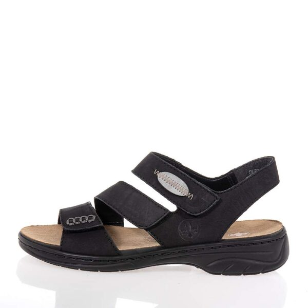 RIEKER ΓΥΝΑΙΚΕΙΑ ΜΑΥΡΑ ΠΕΔΙΛΑ ΜΕ VELCRO