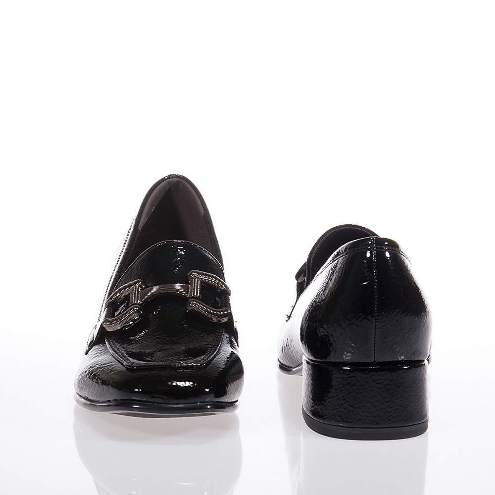 TAMARIS ΓΥΝΑΙΚΕΙΑ LOAFERS ΜΕ ΤΑΚΟΥΝΙ ΜΑΥΡΑ