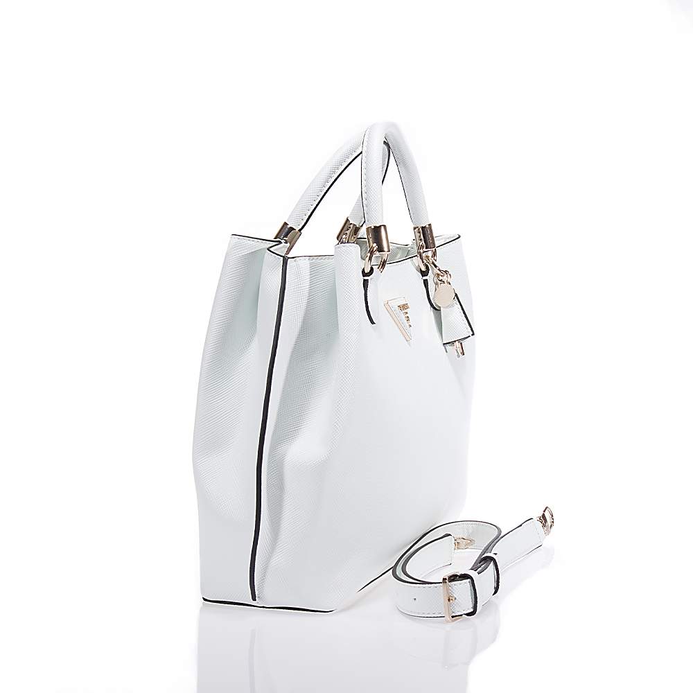 GUESS GIZELE HWVG9195230 ΤΣΑΝΤΑ ΧΕΙΡΟΣ ΛΕΥΚΗ