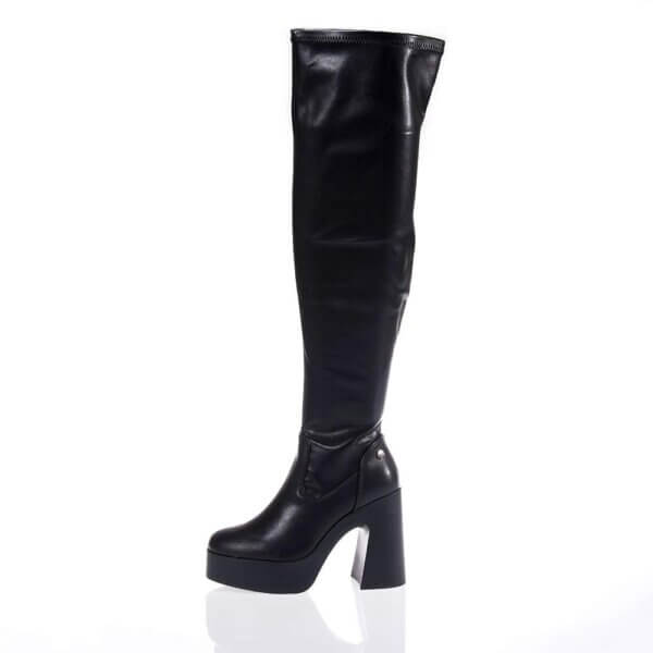 REFRESH 171437 ΜΑΥΡΕΣ ΜΠΟΤΕΣ OVER THE KNEE