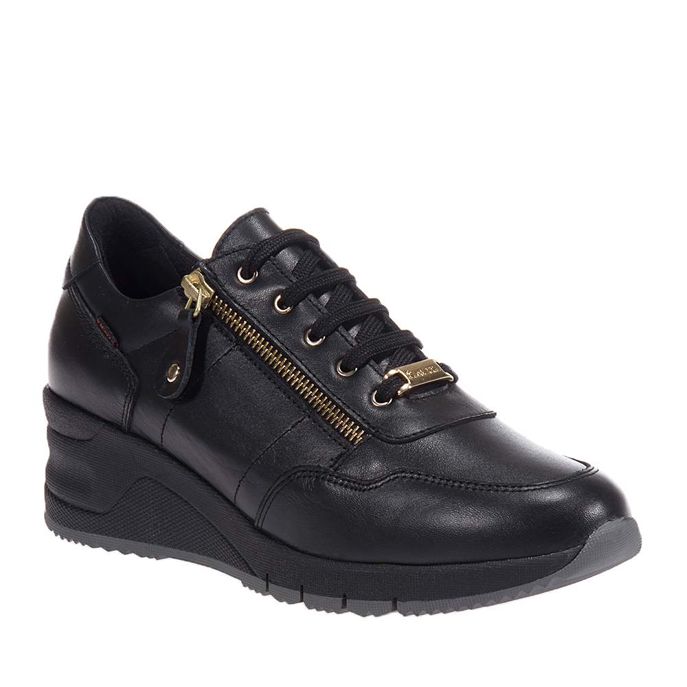 RAGAZZA ΓΥΝΑΙΚΕΙΑ ΔΕΡΜΑΤΙΝΑ SNEAKERS ΜΑΥΡΑ