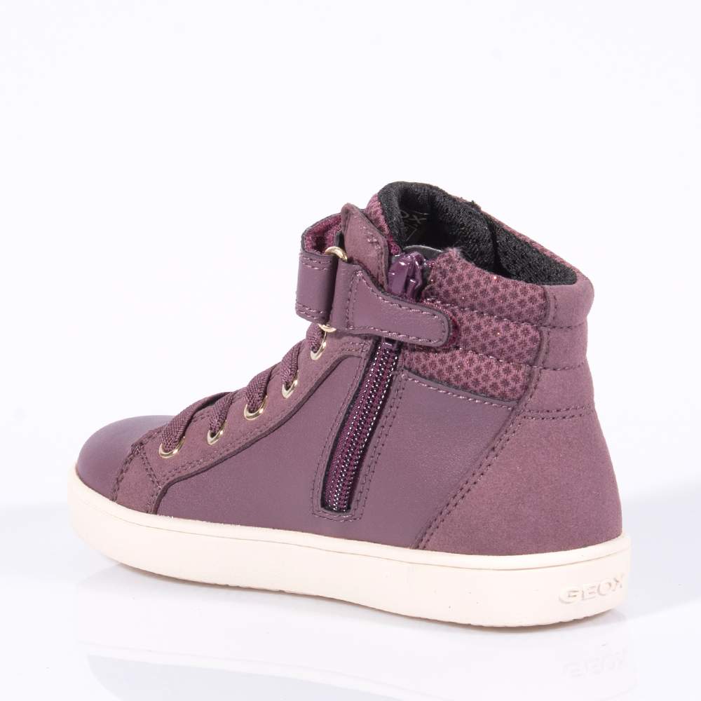 GEOX J16EUG ΜΠΟΤΑΚΙΑ ME VELCRO ΜΟΒ