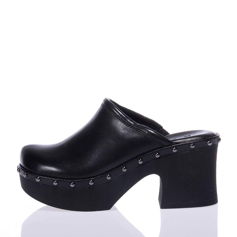 TAMARIS 27301-38 ΜΑΥΡΑ ΔΕΡΜΑΤΙΝΑ MULES