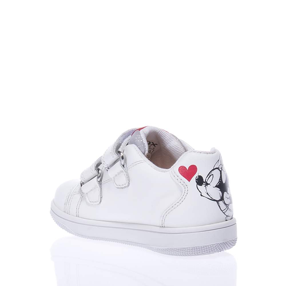 GEOX B251HA SNEAKERS ΜΕ ΑΥΤΟΚΟΛΛΗΤΑ ΛΕΥΚΑ