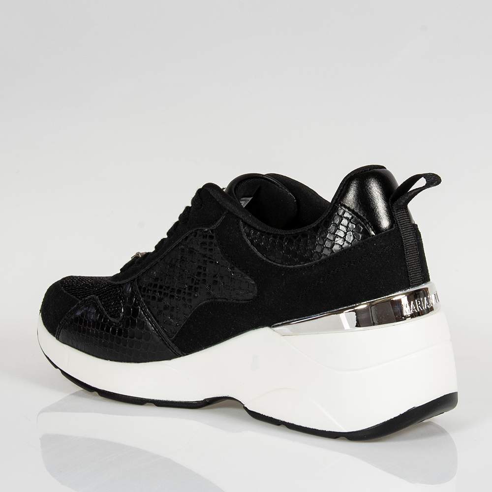 MARIA MARE 68034 ΜΑΥΡΑ SNEAKERS ΜΕ ΠΛΑΤΦΟΡΜΑ