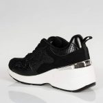 MARIA MARE 68034 ΜΑΥΡΑ SNEAKERS ΜΕ ΠΛΑΤΦΟΡΜΑ