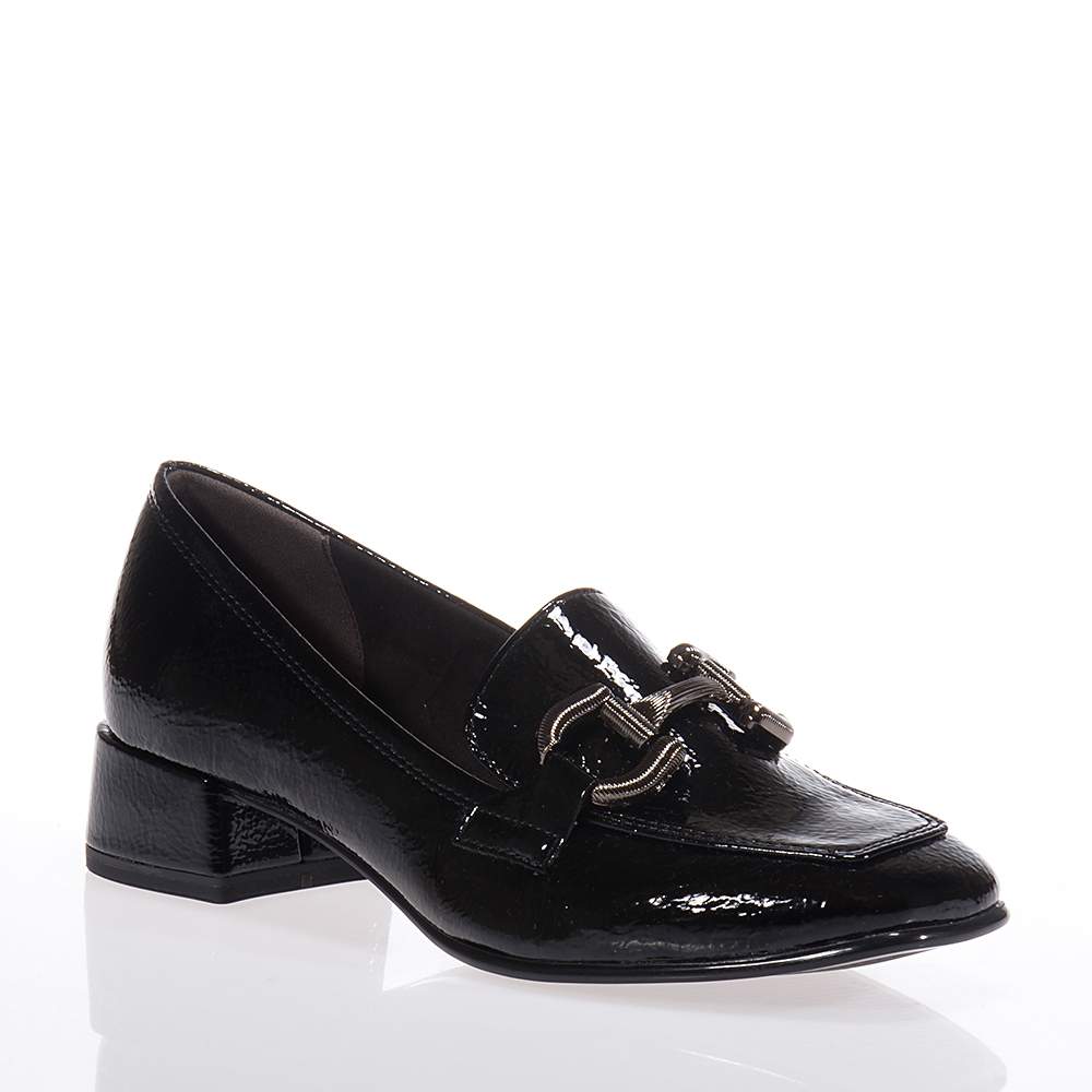 TAMARIS ΓΥΝΑΙΚΕΙΑ LOAFERS ΜΕ ΤΑΚΟΥΝΙ ΜΑΥΡΑ