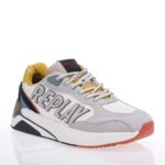 REPLAY TENNET UNION RS6I0030T ΛΕΥΚΑ-ΜΠΕΖ SNEAKERS