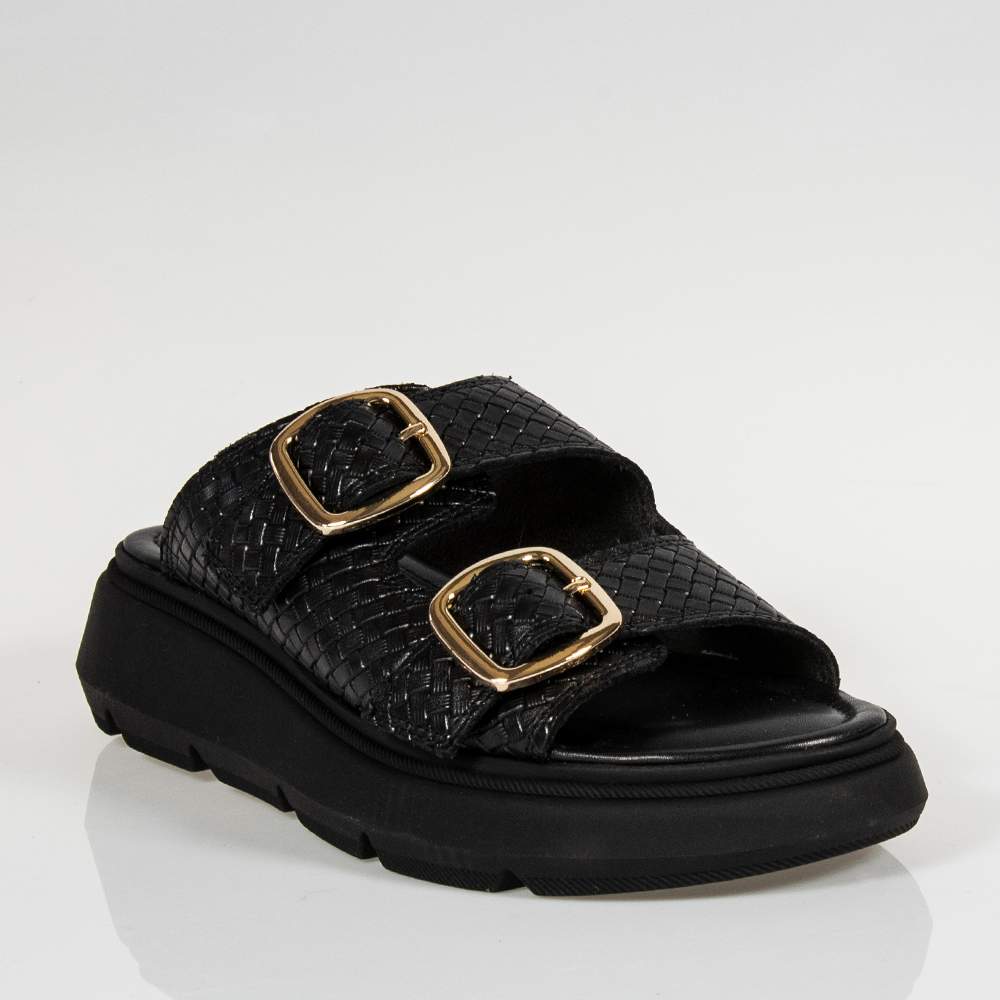 TAMARIS 27210-36 ΔΕΡΜΑΤΙΝΑ ΜΑΥΡΑ MULES