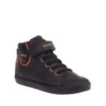 GEOX J GISLI ΠΑΙΔΙΚΑ ΜΠΟΤΑΚΙΑ ΜΕ VELCRO ΜΑΥΡΑ
