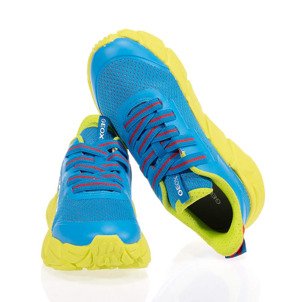 GEOX J FLEXPER ΠΑΙΔΙΚΑ SNEAKERS ΓΑΛΑΖΙΟ