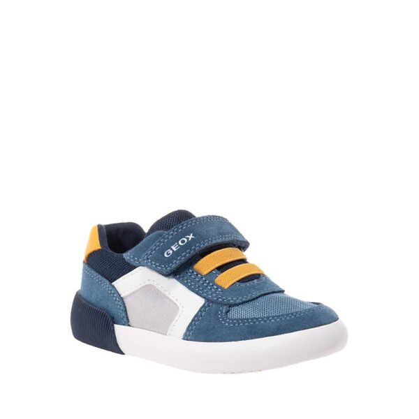 GEOX B GISLI ΠΑΙΔΙΚΑ SNEAKERS ΜΕ VELCRO ΜΠΛΕ