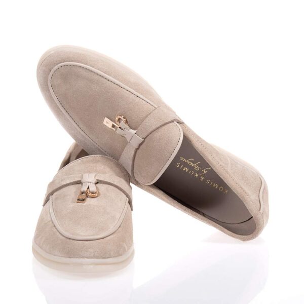 KOMIS AND KOMIS ΓΥΝΑΙΚΕΙΑ LOAFERS ΚΑΣΤΟΡΙ ΜΠΕΖ