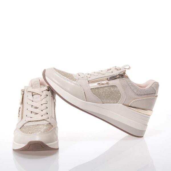 TAMARIS ΓΥΝΑΙΚΕΙΑ SNEAKERS ΜΕ ΠΛΑΤΦΟΡΜΑ ΜΠΕΖ