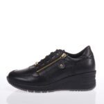 RAGAZZA ΓΥΝΑΙΚΕΙΑ ΔΕΡΜΑΤΙΝΑ SNEAKERS ΜΑΥΡΑ