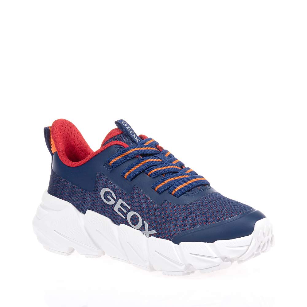 GEOX J FLEXPER ΠΑΙΔΙΚΑ SNEAKERS NAVY ΜΠΛΕ