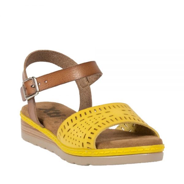 XTI KIDS 57490 SANDALS TWO-TONE YELLOW-TAN