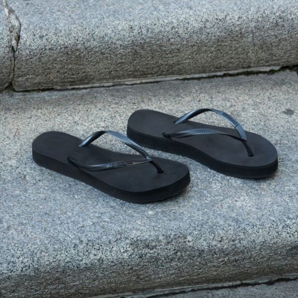 HAVAIANAS SLIM FLATFORM 4144537-0090 ΜΑΥΡΟ