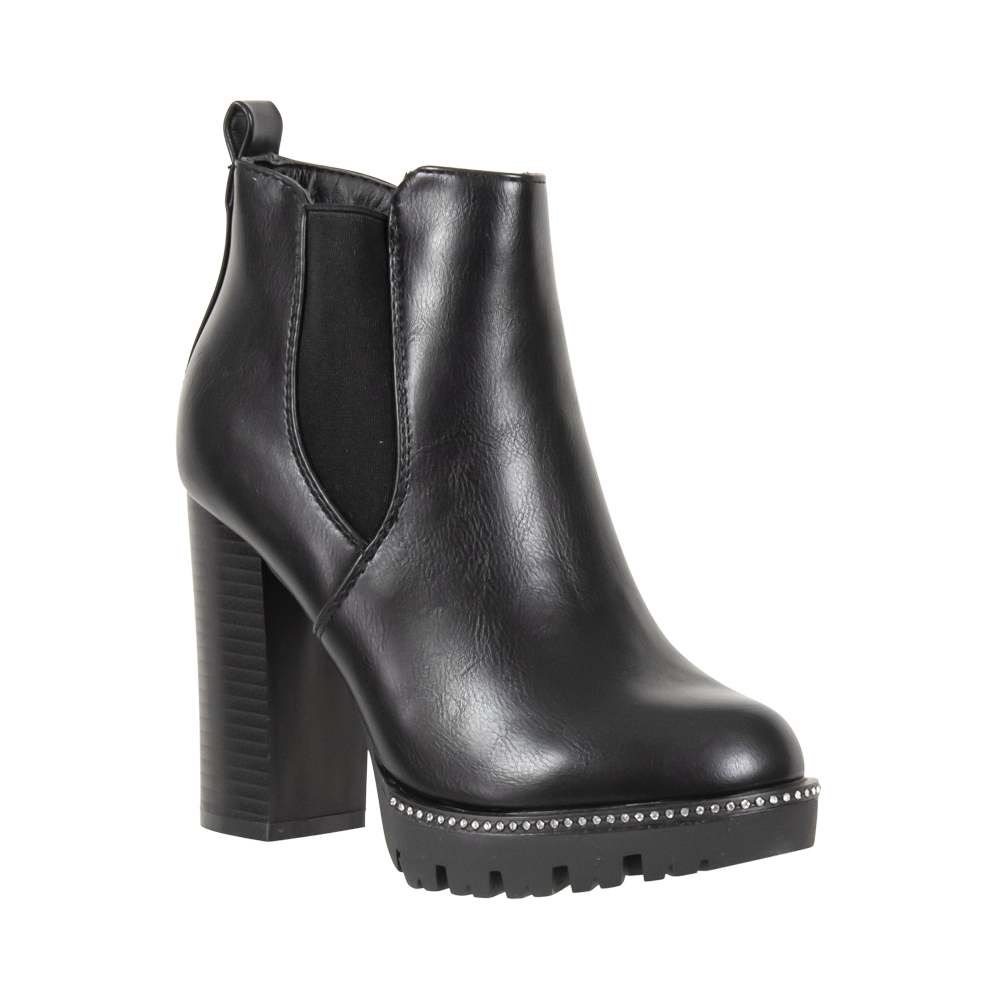 HIGH BLACK RUBBER BOOTS SA6010 | Topshoes.gr