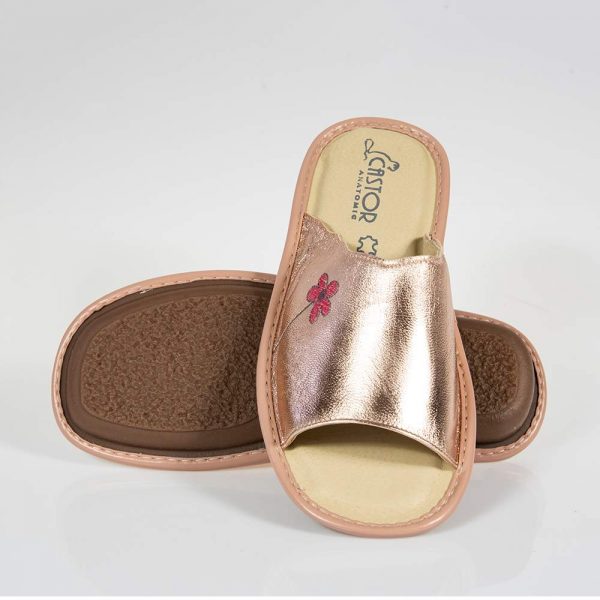 CASTOR 1064 PINK METALLIC SLIPPERS WITH FASHION