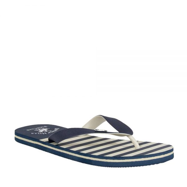 POLO 1803 BLUE STRIPED FLOPS WITH FORK