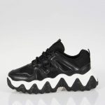 CHUNKY SNEAKERS ΔΕΤΑ ΜΑΥΡΑ LY346