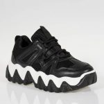 CHUNKY SNEAKERS ΔΕΤΑ ΜΑΥΡΑ LY346